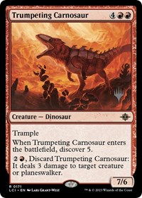 Trumpeting Carnosaur, Promo Pack: The Lost Caverns of Ixalan