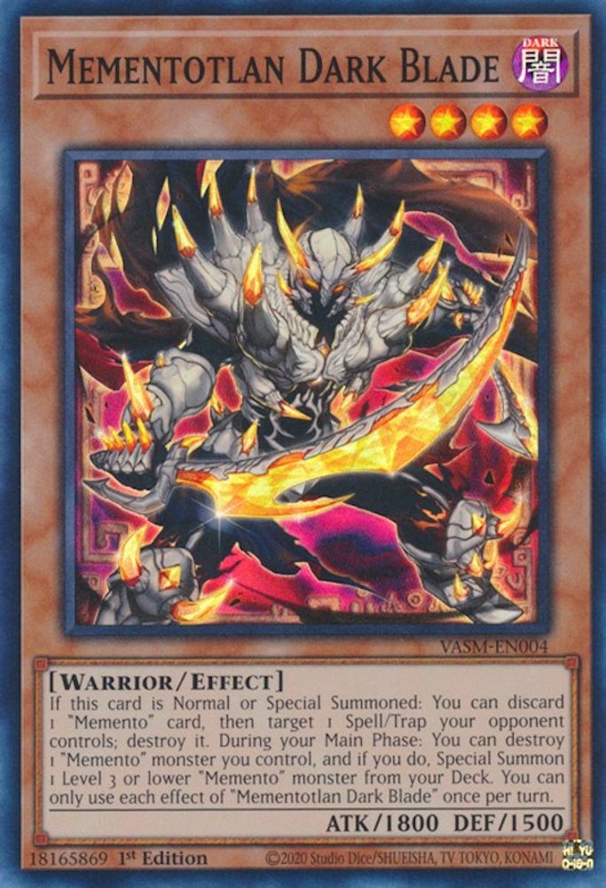 Mementotlan Dark Blade, 1st-edition, front