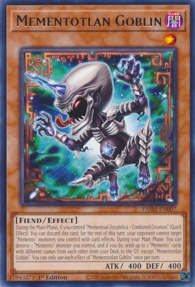 Mementotlan Goblin, 1st-edition, front