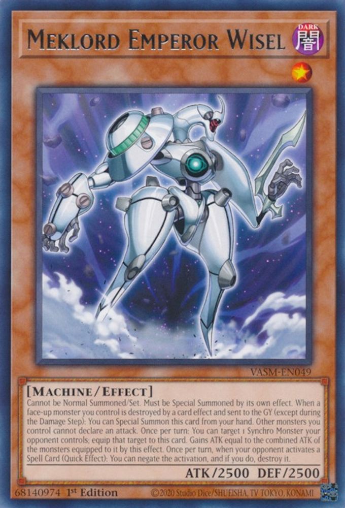 Meklord Emperor Wisel, 1st-edition, front