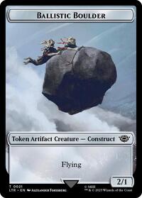Ballistic Boulder // Food (0024) Double-Sided Token (Surge Foil), Universes Beyond: The Lord of the Rings: Tales of Middle-earth