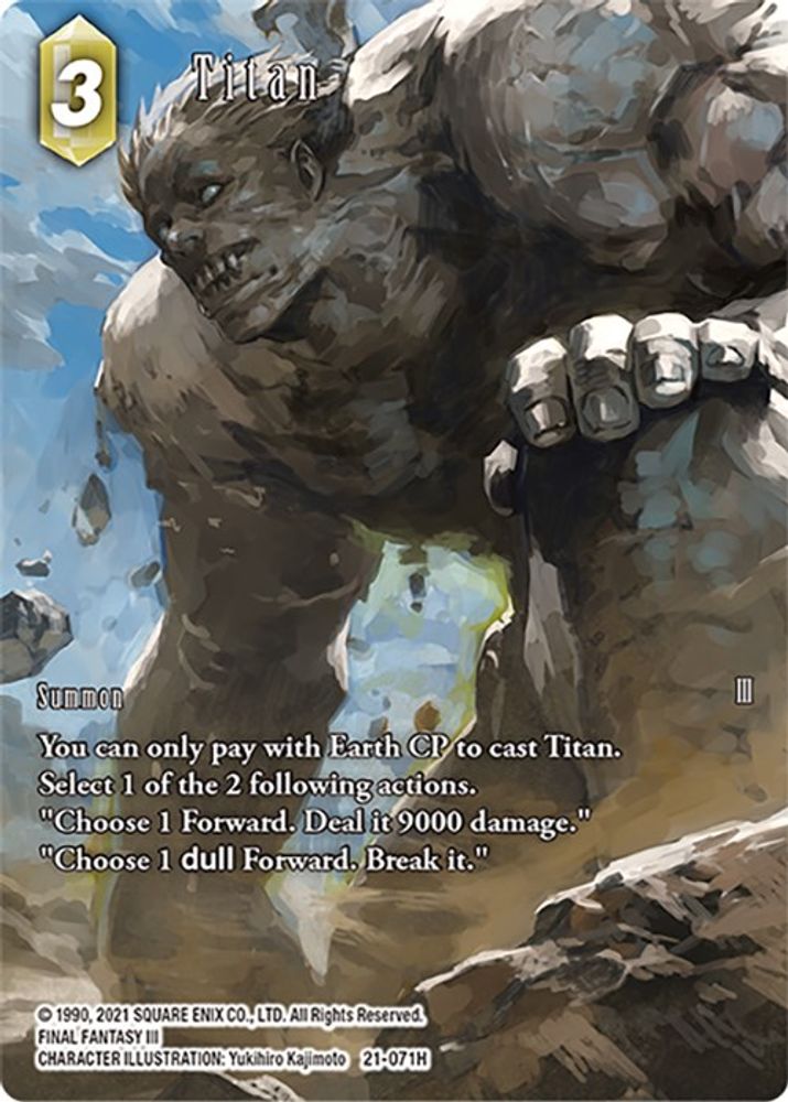 Titan (Full Art), Foil, front