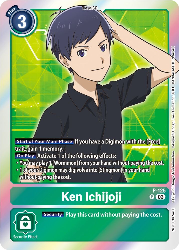 Ken Ichijoji - P-125 (Tamer Party Pack -The Beginning- Ver. 2.0), Foil, front