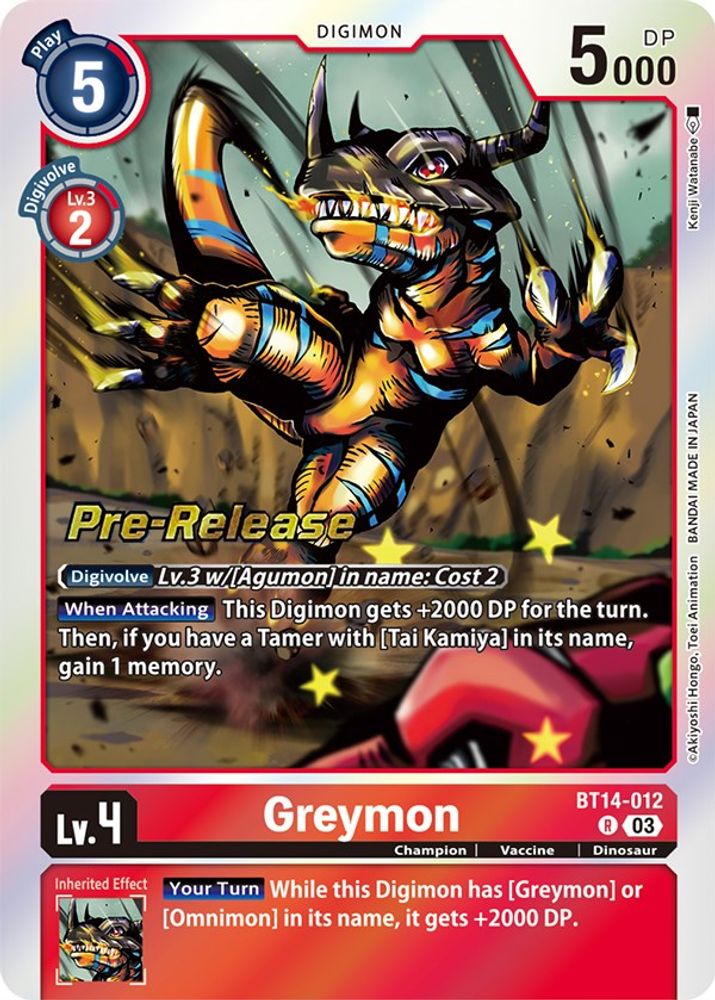 Greymon, Foil, front
