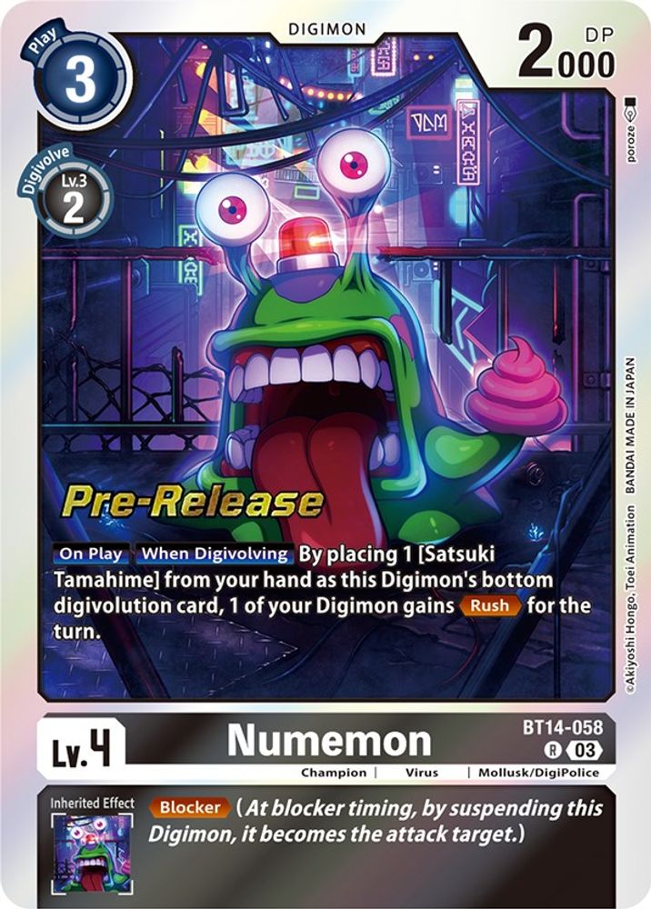 Numemon, Foil, front