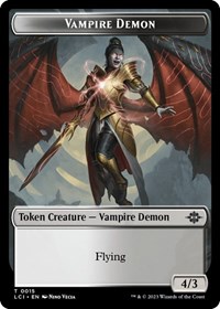 Vampire Demon Token, The Lost Caverns of Ixalan