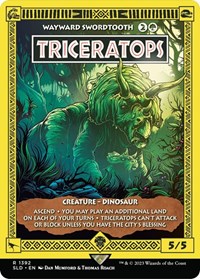 Triceratops - Wayward Swordtooth, Secret Lair Drop Series