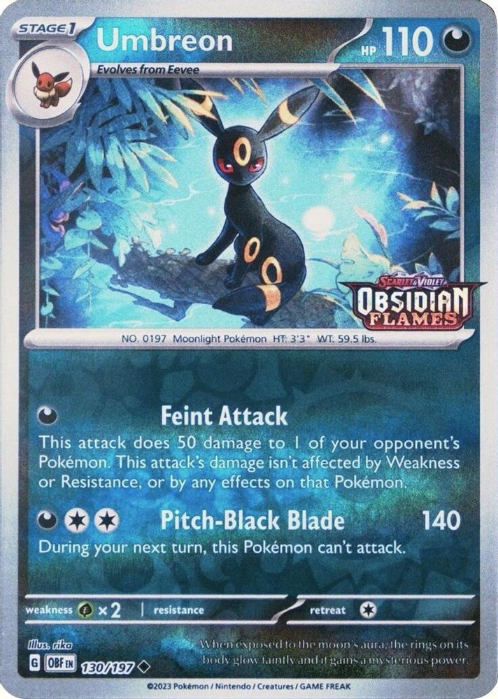 Umbreon (Obsidian Flames Stamped)
