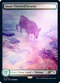 Snow-Covered Swamp (1475) (Rainbow Foil), Secret Lair Drop Series