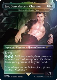 Ian, Convalescent Charmer - Tasigur, the Golden Fang (Rainbow Foil), Secret Lair Drop Series