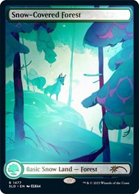 Snow-Covered Forest (1477) (Rainbow Foil), Secret Lair Drop Series