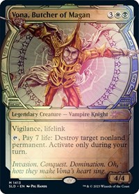 Vona, Butcher of Magan (Rainbow Foil), Secret Lair Drop Series