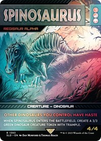 Spinosaurus - Regisaur Alpha (Rainbow Foil), Secret Lair Drop Series