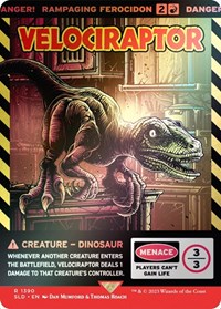Velociraptor - Rampaging Ferocidon (Rainbow Foil), Secret Lair Drop Series