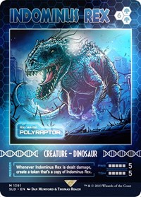 Indominus Rex - Polyraptor (Rainbow Foil), Secret Lair Drop Series