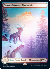 Snow-Covered Mountain (1476) (Rainbow Foil), Secret Lair Drop Series