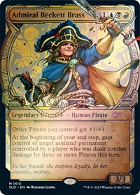 Admiral Beckett Brass (Rainbow Foil), Secret Lair Drop Series