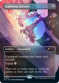 Lightning Greaves (1493) (Galaxy Foil), Secret Lair Drop Series