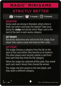 Magic Minigame: Strictly Better, The Lost Caverns of Ixalan