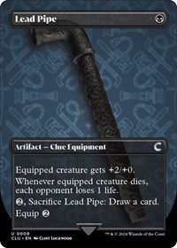 Lead Pipe (Borderless), Ravnica: Clue Edition