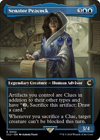 Senator Peacock (Borderless), Ravnica: Clue Edition