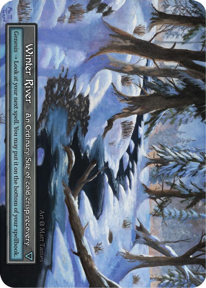 Winter River (Foil) (Box Topper), Foil, front