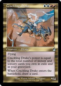 Crackling Drake (Retro Frame), Ravnica Remastered