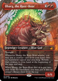 Ilharg, the Raze-Boar (Anime Borderless), Ravnica Remastered