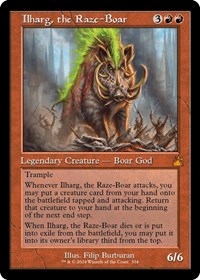 Ilharg, the Raze-Boar (Retro Frame), Ravnica Remastered