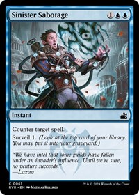 Sinister Sabotage, Ravnica Remastered
