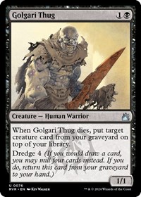 Golgari Thug, Ravnica Remastered