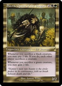 Savra, Queen of the Golgari (Retro Frame), Ravnica Remastered