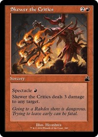 Skewer the Critics (Retro Frame), Ravnica Remastered