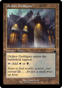 Orzhov Guildgate (Retro Frame), Ravnica Remastered