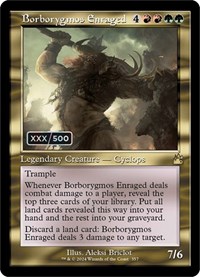 Borborygmos Enraged (Retro Frame) (Serial Numbered), Ravnica Remastered