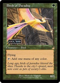 Birds of Paradise (Retro Frame) (Serial Numbered), Ravnica Remastered