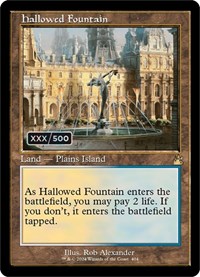 Hallowed Fountain (Retro Frame) (Serial Numbered), Ravnica Remastered
