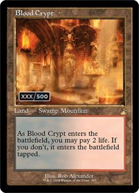 Blood Crypt (Retro Frame) (Serial Numbered), Ravnica Remastered
