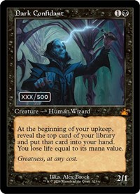 Dark Confidant (Retro Frame) (Serial Numbered), Ravnica Remastered
