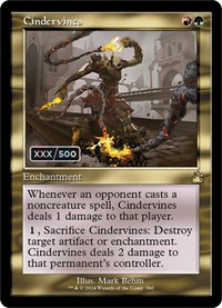 Cindervines (Retro Frame) (Serial Numbered), Ravnica Remastered