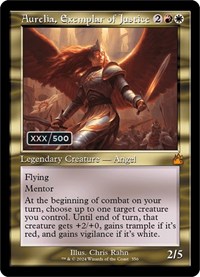 Aurelia, Exemplar of Justice (Retro Frame) (Serial Numbered), Ravnica Remastered