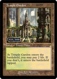 Temple Garden (Retro Frame) (Serial Numbered), Ravnica Remastered
