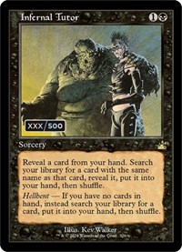 Infernal Tutor (Retro Frame) (Serial Numbered), Ravnica Remastered