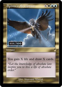 Sphinx's Revelation (Retro Frame) (Serial Numbered), Ravnica Remastered