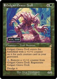 Golgari Grave-Troll (Retro Frame) (Serial Numbered), Ravnica Remastered