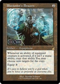Illusionist's Bracers (Retro Frame) (Serial Numbered), Ravnica Remastered