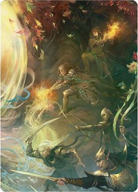 Rally the Galadhrim Art Card, Art Series: Universes Beyond: The Lord of the Rings: Tales of Middle-earth