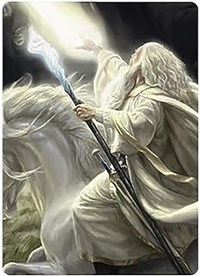 Gandalf of the Secret Fire Art Card, Art Series: Universes Beyond: The Lord of the Rings: Tales of Middle-earth