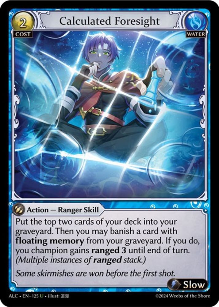 Calculated Foresight, Standard, front