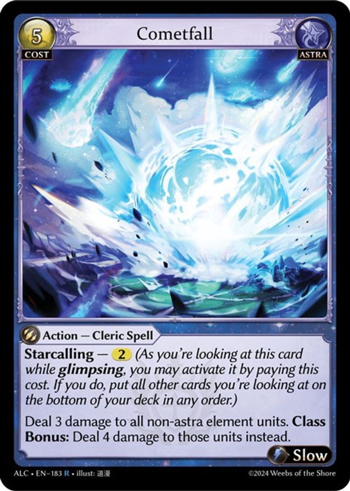 Cometfall, Standard, front